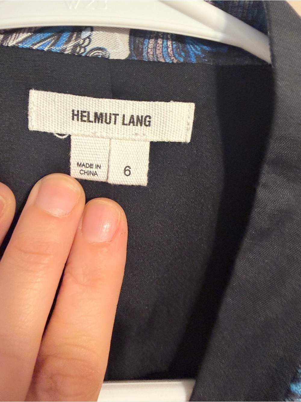 Helmut Lang Printed Blazer Size 6 Blue Multi Silk Paisley Designer Statement - Picture 5 of 6